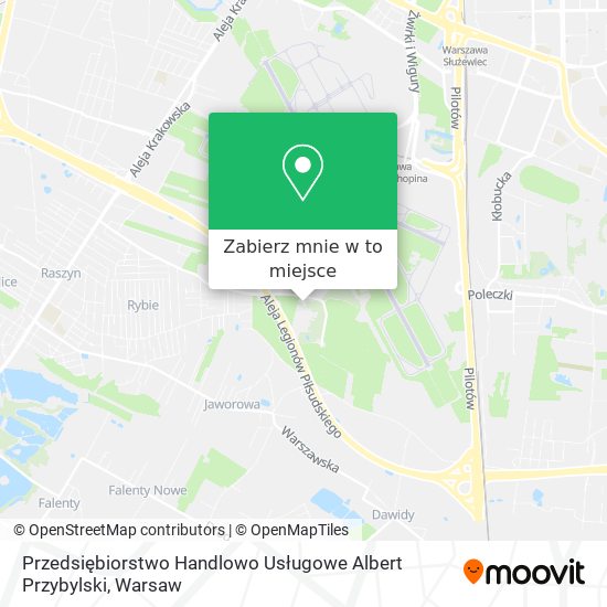 Mapa Przedsiębiorstwo Handlowo Usługowe Albert Przybylski