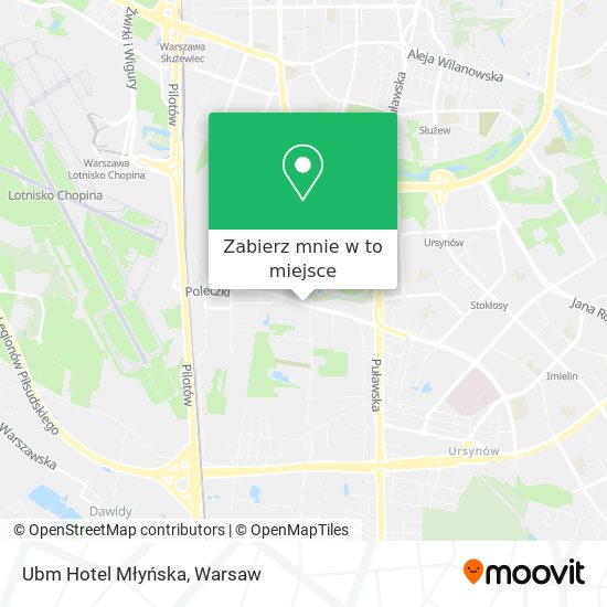 Mapa Ubm Hotel Młyńska