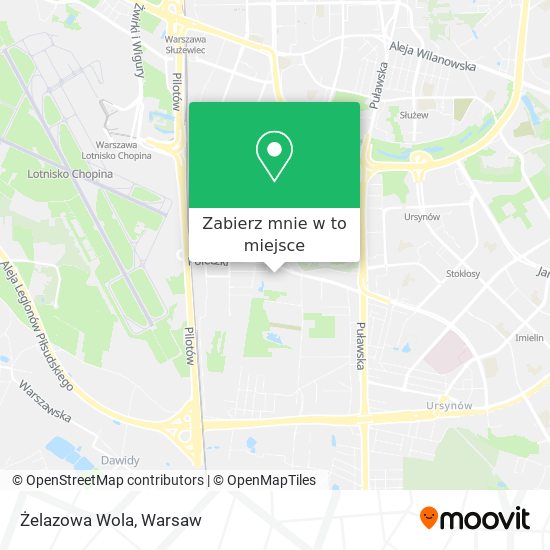 Mapa Żelazowa Wola