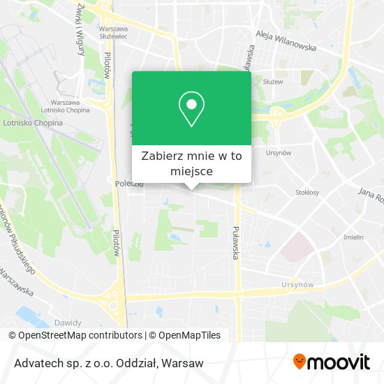 Mapa Advatech sp. z o.o. Oddział