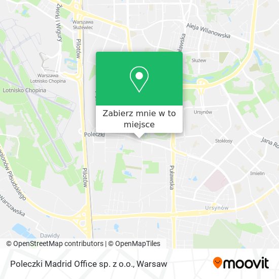 Mapa Poleczki Madrid Office sp. z o.o.