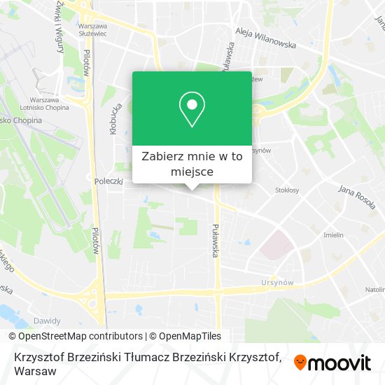 Mapa Krzysztof Brzeziński Tłumacz Brzeziński Krzysztof