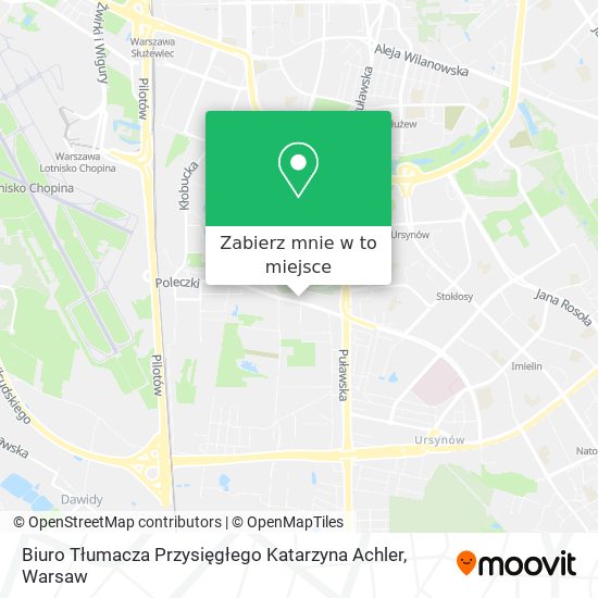 Mapa Biuro Tłumacza Przysięgłego Katarzyna Achler