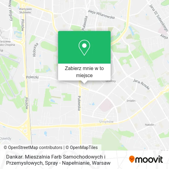 Mapa Dankar. Mieszalnia Farb Samochodowych i Przemysłowych, Spray - Napełnianie