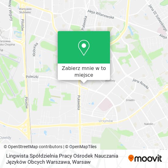 Mapa Lingwista Spółdzielnia Pracy Ośrodek Nauczania Języków Obcych Warszawa