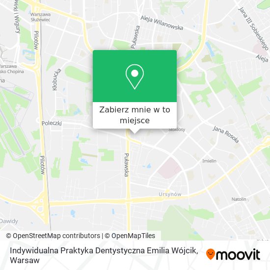 Mapa Indywidualna Praktyka Dentystyczna Emilia Wójcik