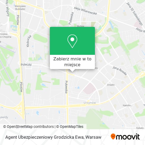 Mapa Agent Ubezpieczeniowy Grodzicka Ewa