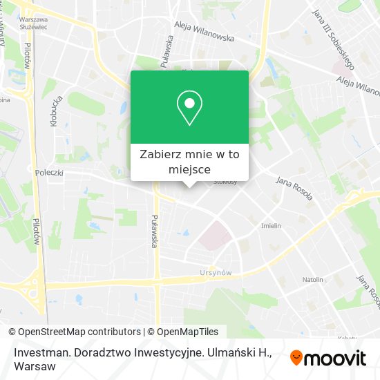 Mapa Investman. Doradztwo Inwestycyjne. Ulmański H.