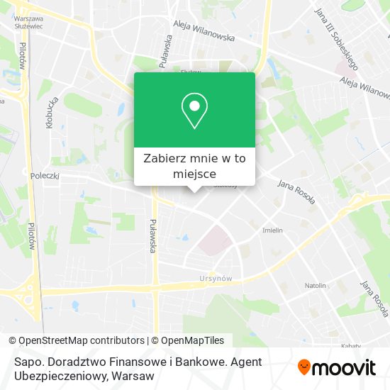 Mapa Sapo. Doradztwo Finansowe i Bankowe. Agent Ubezpieczeniowy