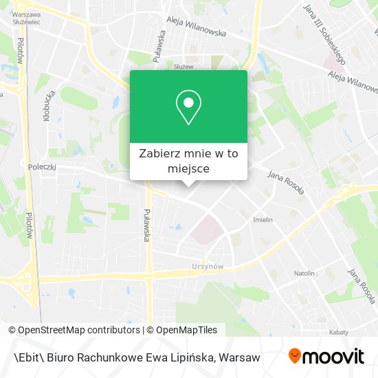 Mapa \Ebit\ Biuro Rachunkowe Ewa Lipińska