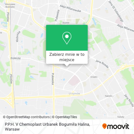 Mapa P.P.H. V Chemoplast Urbanek Bogumiła Halina