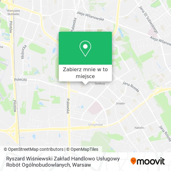 Mapa Ryszard Wiśniewski Zakład Handlowo Usługowy Robót Ogólnobudowlanych