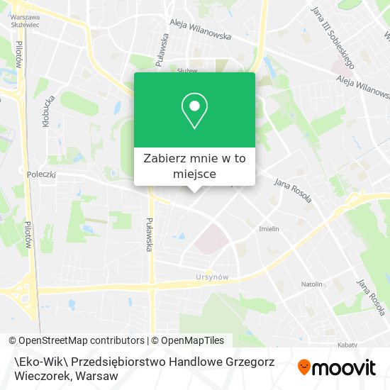 Mapa \Eko-Wik\ Przedsiębiorstwo Handlowe Grzegorz Wieczorek