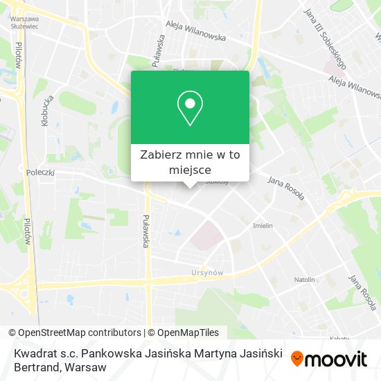 Mapa Kwadrat s.c. Pankowska Jasińska Martyna Jasiński Bertrand