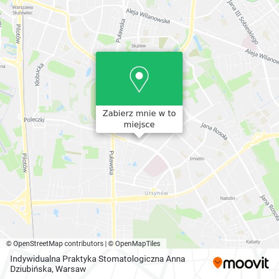 Mapa Indywidualna Praktyka Stomatologiczna Anna Dziubińska