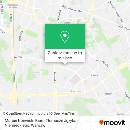 Mapa Marcin Konwiski Biuro Tłumacze Języka Niemieckiego