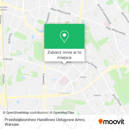 Mapa Przedsiębiorstwo Handlowo Usługowe Amro