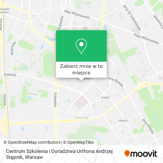 Mapa Centrum Szkolenia i Doradztwa Urthona Andrzej Stępnik