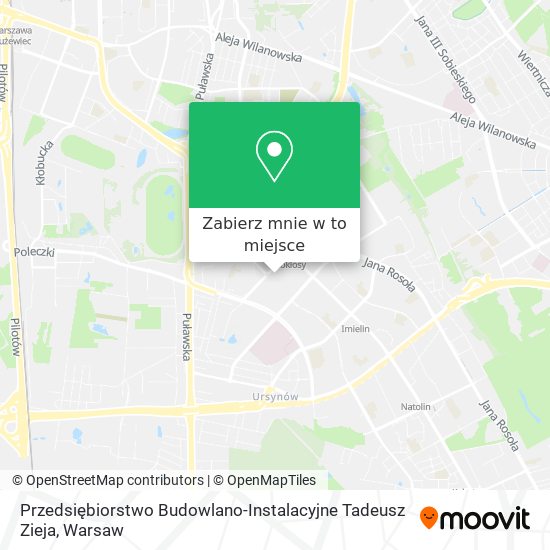 Mapa Przedsiębiorstwo Budowlano-Instalacyjne Tadeusz Zieja