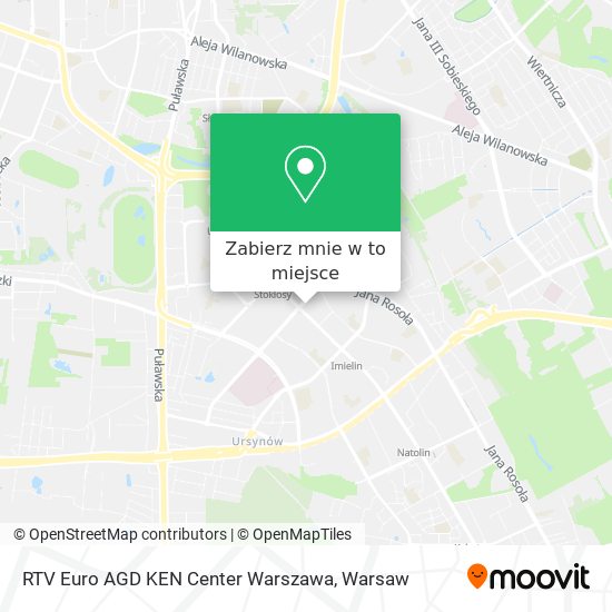 Mapa RTV Euro AGD KEN Center Warszawa