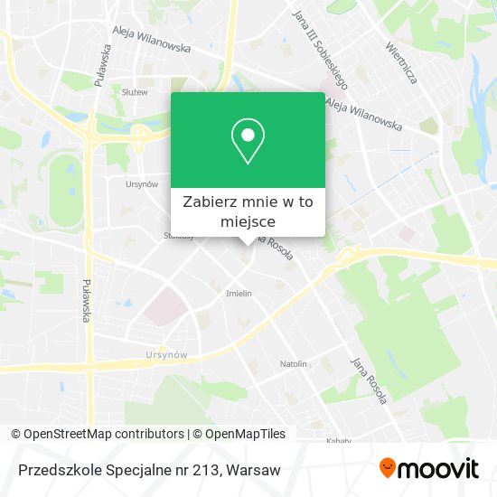 Mapa Przedszkole Specjalne nr 213