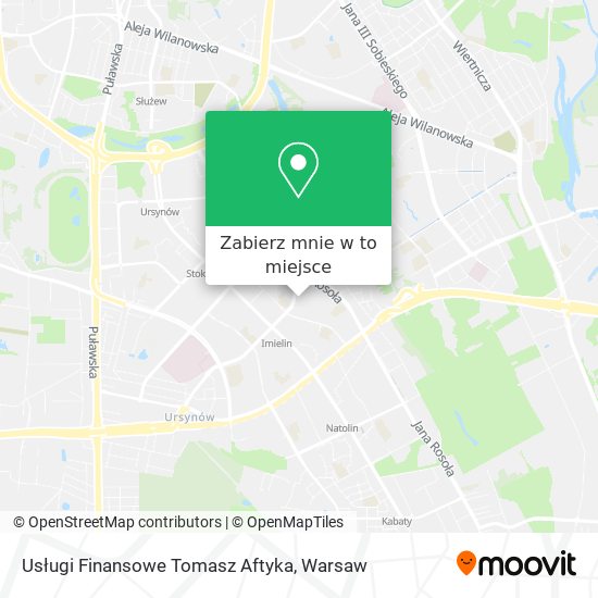 Mapa Usługi Finansowe Tomasz Aftyka