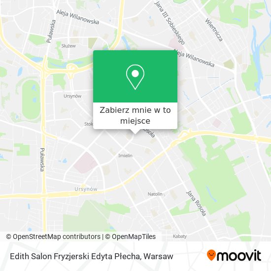 Mapa Edith Salon Fryzjerski Edyta Płecha