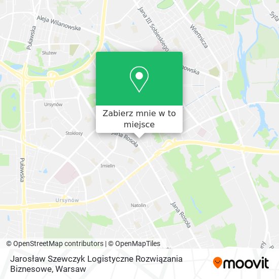 Mapa Jarosław Szewczyk Logistyczne Rozwiązania Biznesowe