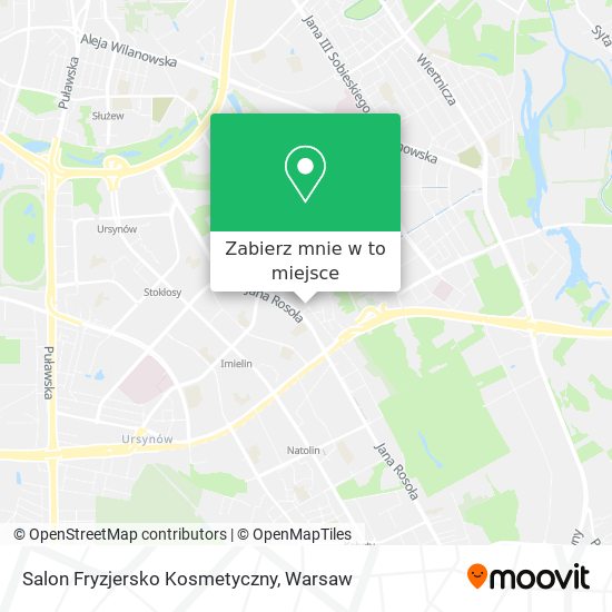 Mapa Salon Fryzjersko Kosmetyczny