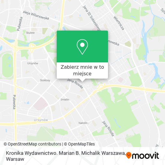 Mapa Kronika Wydawnictwo. Marian B. Michalik Warszawa