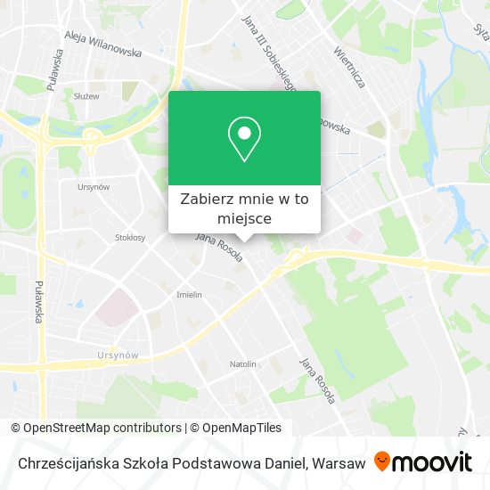 Mapa Chrześcijańska Szkoła Podstawowa Daniel