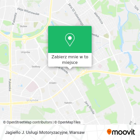 Mapa Jagiełło J. Usługi Motoryzacyjne