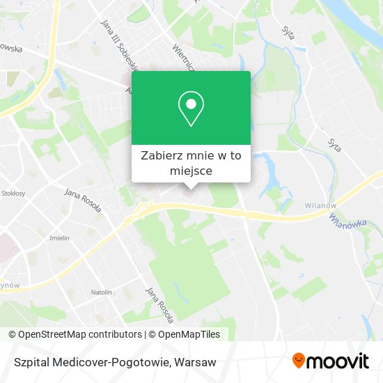 Mapa Szpital Medicover-Pogotowie