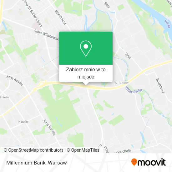 Mapa Millennium Bank