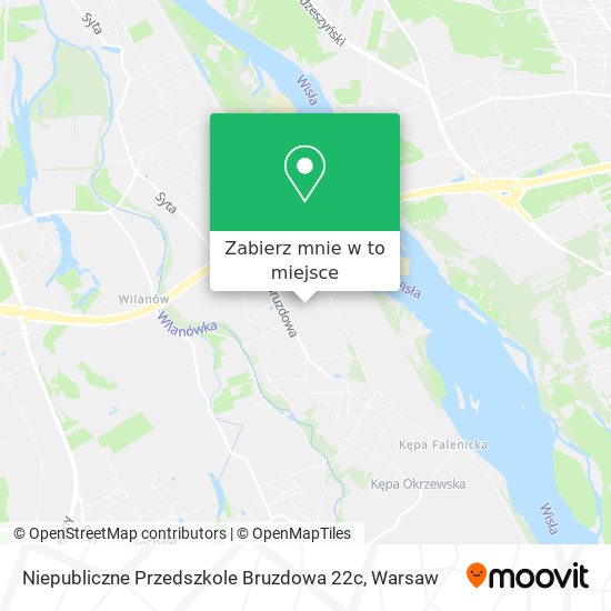 Mapa Niepubliczne Przedszkole Bruzdowa 22c