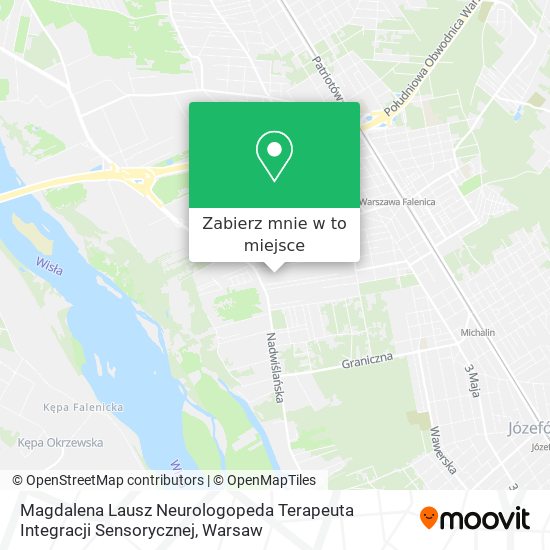 Mapa Magdalena Lausz Neurologopeda Terapeuta Integracji Sensorycznej