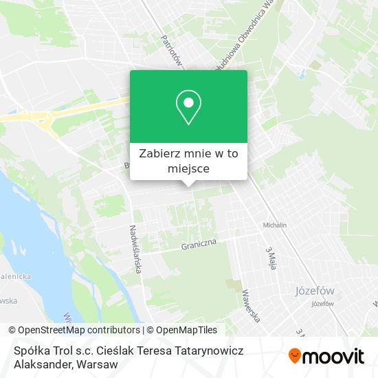 Mapa Spółka Trol s.c. Cieślak Teresa Tatarynowicz Alaksander