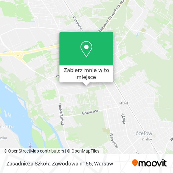 Mapa Zasadnicza Szkoła Zawodowa nr 55