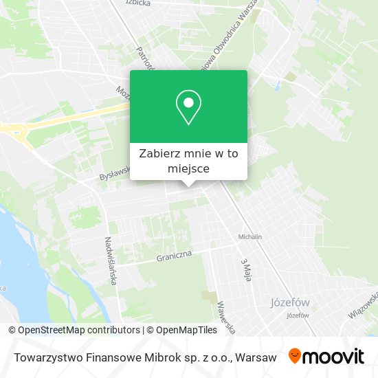 Mapa Towarzystwo Finansowe Mibrok sp. z o.o.