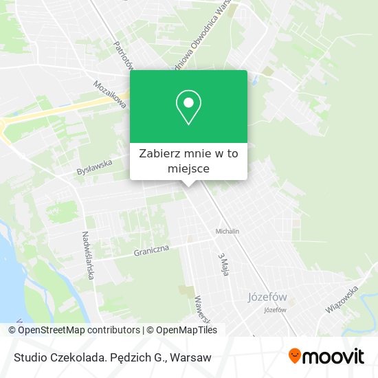 Mapa Studio Czekolada. Pędzich G.