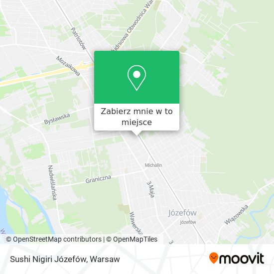 Mapa Sushi Nigiri Józefów