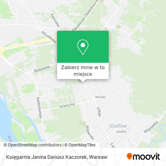 Mapa Księgarnia Janina Dariusz Kaczorek