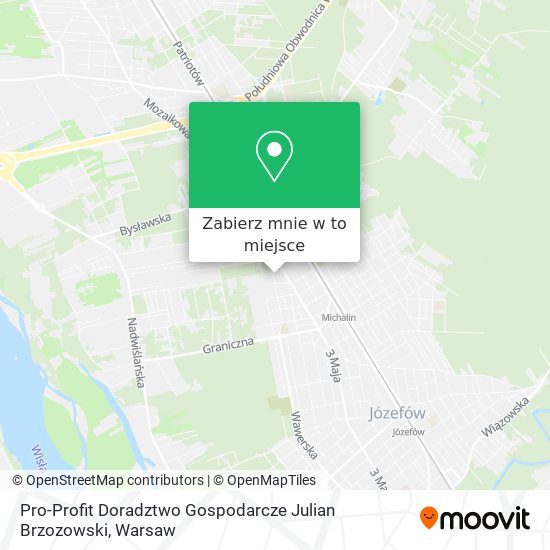 Mapa Pro-Profit Doradztwo Gospodarcze Julian Brzozowski