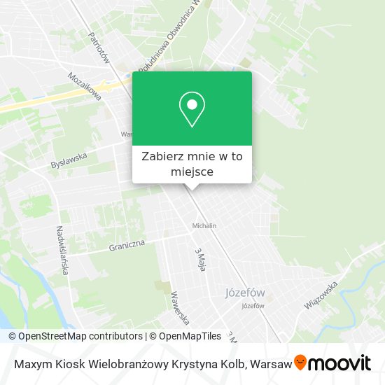 Mapa Maxym Kiosk Wielobranżowy Krystyna Kolb