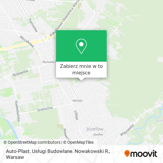 Mapa Auto-Plast. Usługi Budowlane. Nowakowski R.