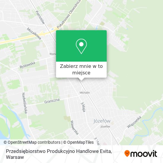 Mapa Przedsiębiorstwo Produkcyjno Handlowe Evita