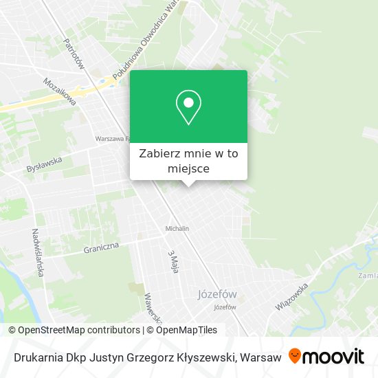 Mapa Drukarnia Dkp Justyn Grzegorz Kłyszewski