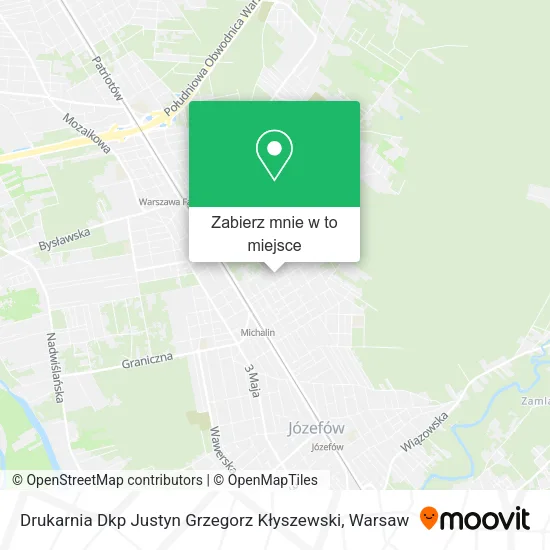 Mapa Drukarnia Dkp Justyn Grzegorz Kłyszewski