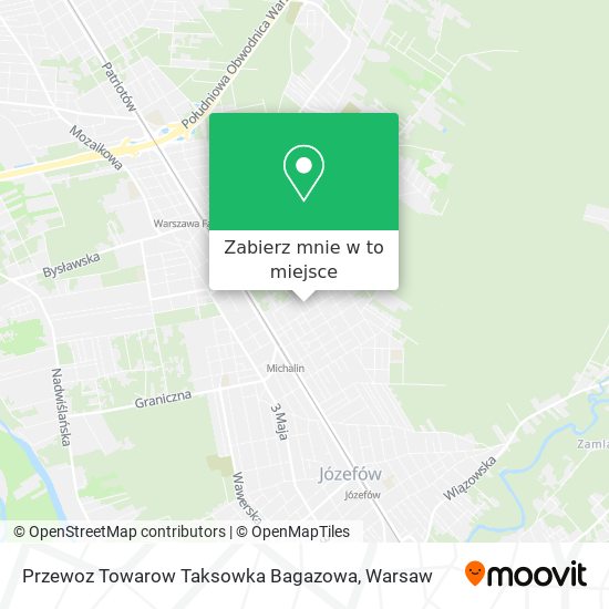 Mapa Przewoz Towarow Taksowka Bagazowa