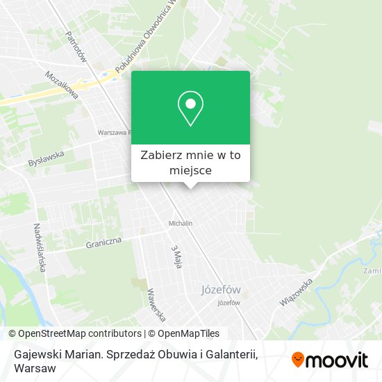 Mapa Gajewski Marian. Sprzedaż Obuwia i Galanterii